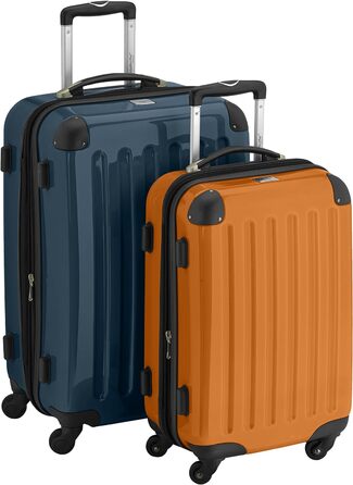 Валізи HAUPTSTADTKOFFER Alex 2 шт., жорсткий глянцевий корпус, 65 см + 55 см, 74 л + 42 л, зелений