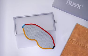 NUYX® 3D маска для сну, затемнююча, суперкомфортна, сіра