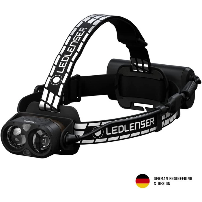Ліхтар налобний Ledlenser H19R Signature, 4000 лм, LED, акумуляторний, водонепроникний IP67, з червоним світлом, Bluetooth, USB-магнітна зарядка, для шолома, для MTB, Outdoor, преміум-якість