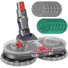 Електрична насадка для вологого прибирання Jajadeal для пилососа Dyson V12 Detect Slim, комплект з 12 мопами та знімним резервуаром для води