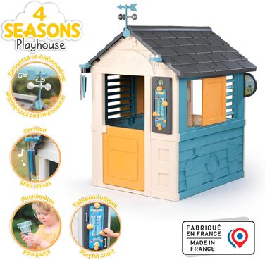Дитячий будиночок Smoby Life 4 Сезони 103x122x143 см - для ігор та навчання про погоду та пори року, від 2 років