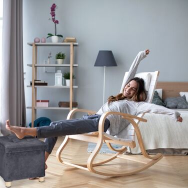 Зручний пуф Relaxdays з підспівателем