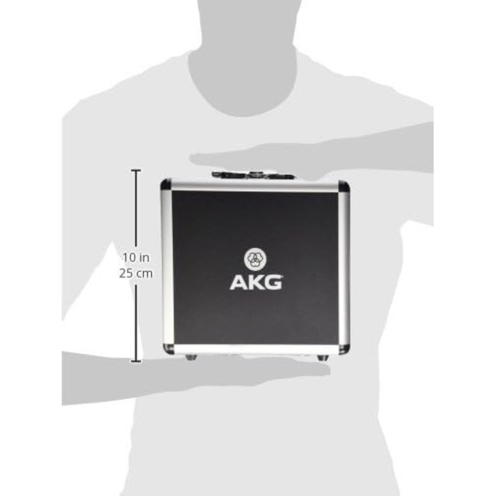 Студійний мікрофон AKG P220 з великою діафрагмою, кардіоїдний, професійна якість, міцний корпус, чорний колір