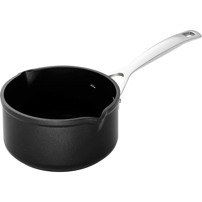 Набір каструль Le Creuset 3 шт. з антипригарним покриттям, діаметр 16, 24, 26 см, для всіх типів плит (в т.ч. індукційних), антрацит/срібло