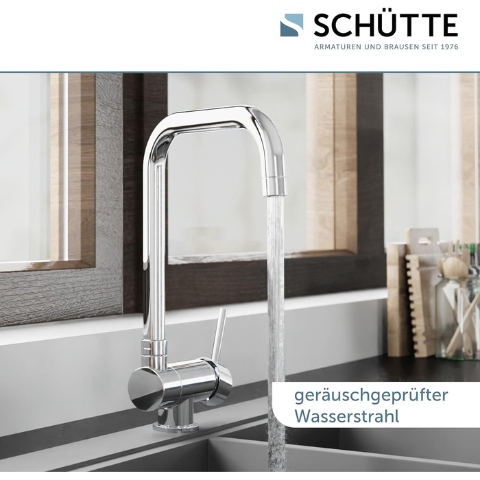 Змішувач кухонний SCHÜTTE 24550 WINDOW для мийки, поворотний 360°, хром