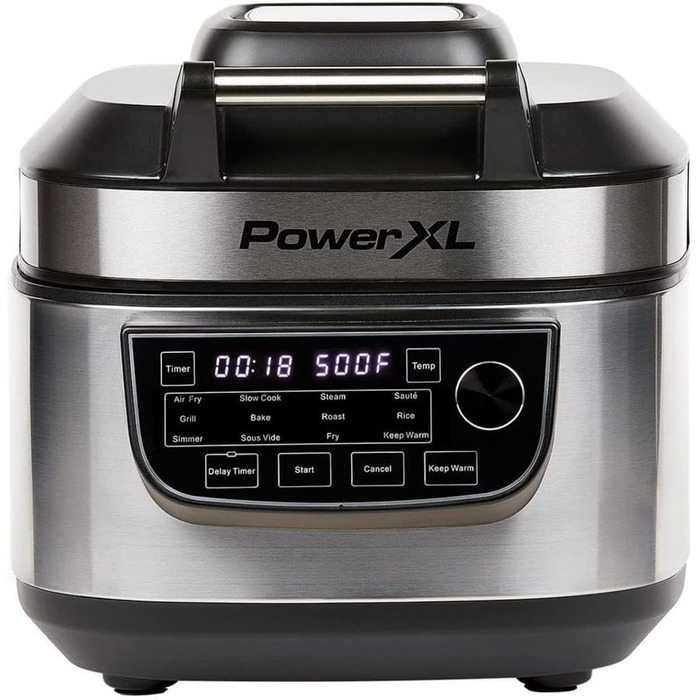Мультиварка PowerXL 12-в-1, аерофритюрниця, духовка, рисоварка, 5,7 л, енергозбереження, 12 програм