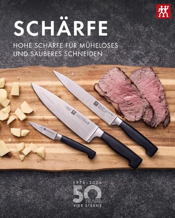 Набір ножів ZWILLING Vier Sterne (4 зірки), 3 предмети, нержавіюча сталь, Made in Germany