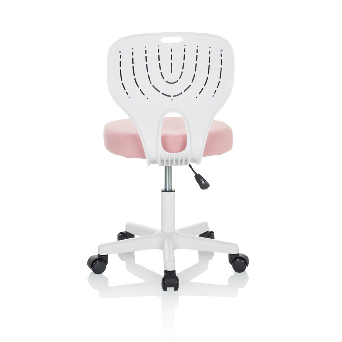 Дитяче офісне крісло KIDDY TOP W, оббивка тканина, рожеве