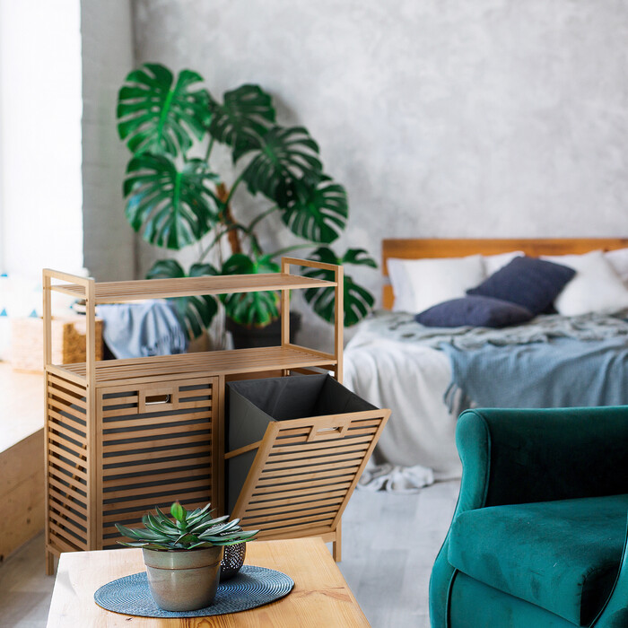 Кошик для білизни Relaxdays з 2 полицями