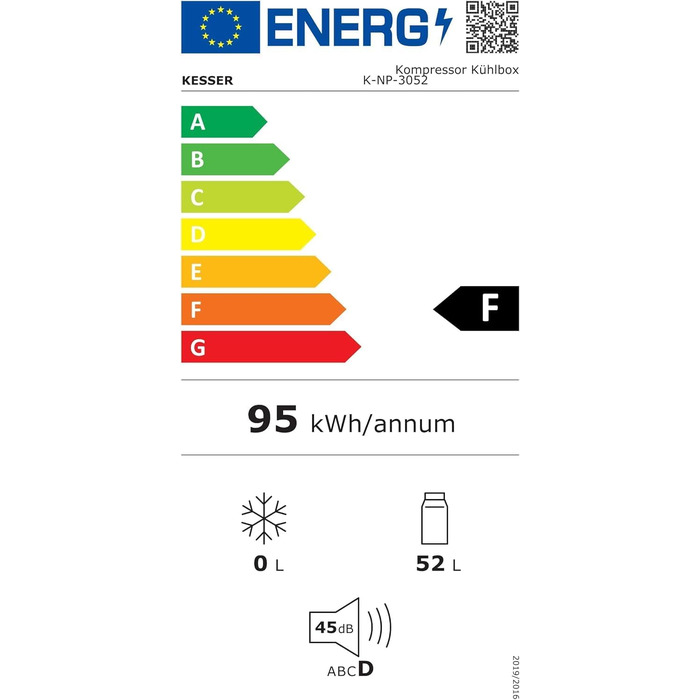 Автомобільний компресорний холодильник KESSER 42L з Wi-Fi, 12/24/230V, до -20°C, колеса, телескопічна ручка, хакі + 2 акумулятори холоду