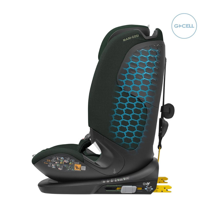 Дитяче автокрісло Maxi-Cosi Titan Pro² i-Size (76-150 см, 15 міс. - 12 років), захист G-CELL, ClimaFlow, колір Authentic Green