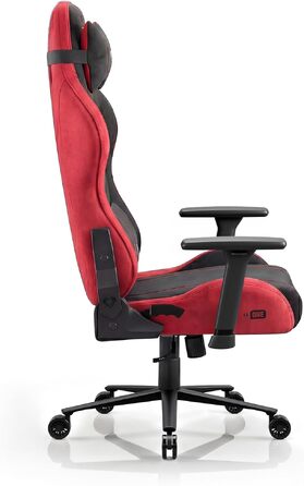 Ігрове крісло Diablo Gaming тканинне для дітей та підлітків, з 3D-підлокітниками, розмір L, колір Bloody Mary