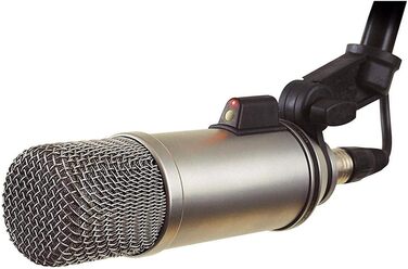RØDE студійний конденсаторний мікрофон для подкастів, стрімінгу, ігор, музики, вокалу та інструментів, сріблястий