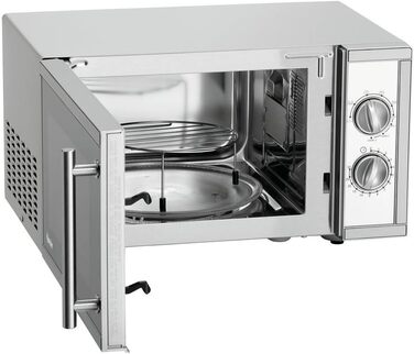 Мікрохвильова піч Bartscher 9231D-GR 610856, професійна, електрична, 23 л, нержавіюча сталь