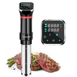 Су-від TEEUCNY 1100W: Погружний циркулятор для точного приготування їжі, LCD дисплей, нержавіюча сталь
