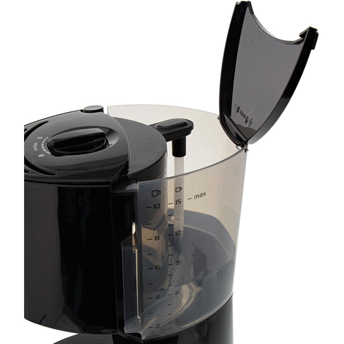 Кавоварка фільтраційна Melitta Enjoy Top з скляним глечиком, краплезупинкою, 10 чашок, чорна