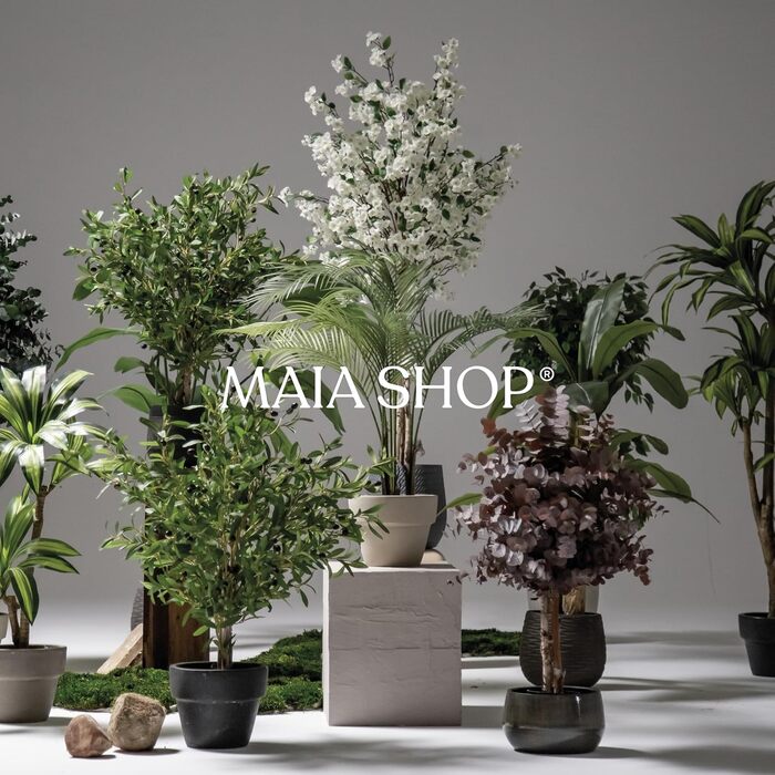 Штучний евкаліпт Maia Shop, декоративне дерево 105x70 см, пластикова рослина для декору вітальні