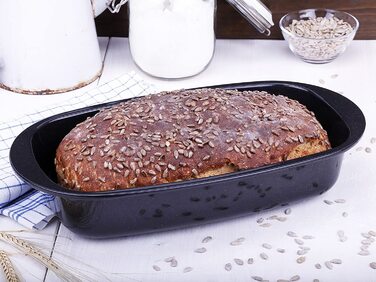 Форма для випічки хліба C|h|g емальована 37x20x7 см чорна