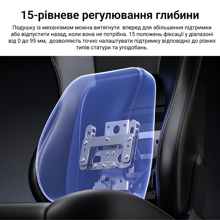 Крісло геймерське ігрове Anda Seat Phantom 4 L до 90 кг Black (AD18YSD-72-B-PV-B01)