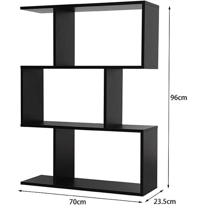Сучасний двосторонній книжковий стелаж Etnicart Wenge 70x23.5x96 см, дерев'яний, для офісу, дому, дитячої кімнати