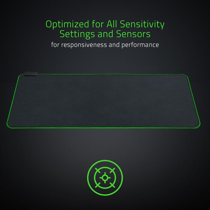 Килимок для миші Razer Goliathus Extended Chroma - великий, RGB, з тканиною поверхнею, чорний