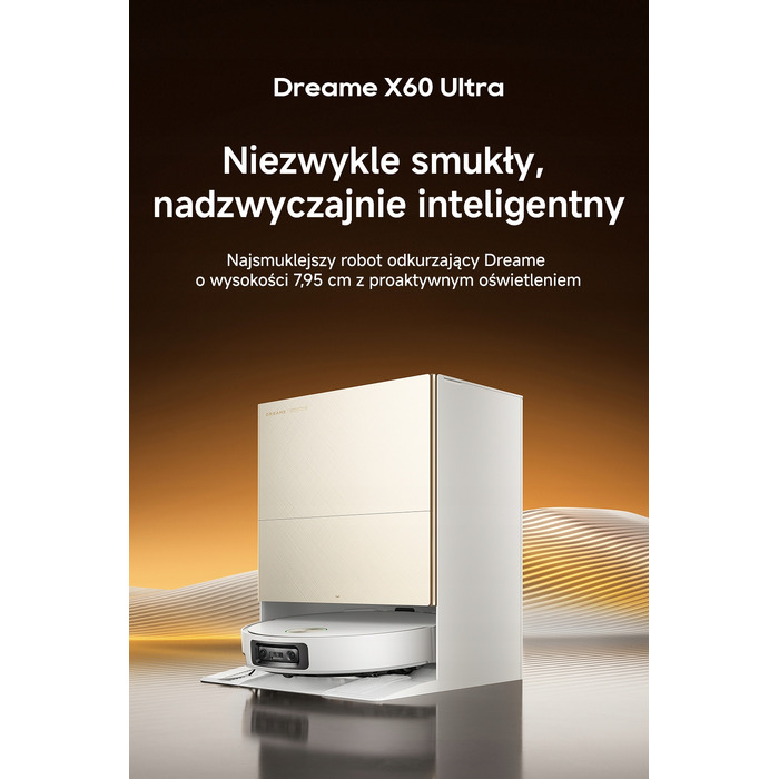 Робот-пилосос Dreame X60 Ultra, білий