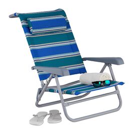 Розкладний шезлонг Relaxdays з подушкою для шиї