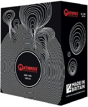 Лава-лампа Mathmos Astro Vinyl (чорний/фіолетовий/помаранчевий) — оригінальний британський дизайн 1963 року, ручна робота