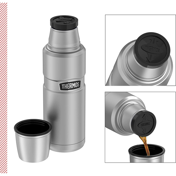 Термос Thermos Stainless King 470 мл, матова нержавіюча сталь, без ручки