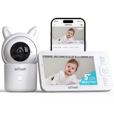 Відеоняня ieGeek з камерою 1080P, Wi-Fi, 5