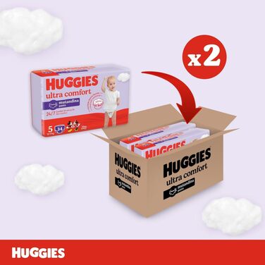 Підгузки-трусики Huggies Ultra Comfort, розмір 5 (12-17 кг), 68 шт