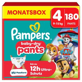 Підгузки-трусики Pampers Baby-Dry Pants Paw Patrol Edition, розмір 4 (9-15 кг), 180 шт.