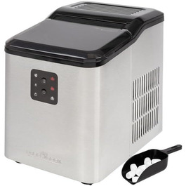 Льодогенератор ProfiCook PC-EWB 1253, 12 кг/добу, 2 розміри кубиків, 1,5 л бак, швидке приготування льоду, з лопаткою