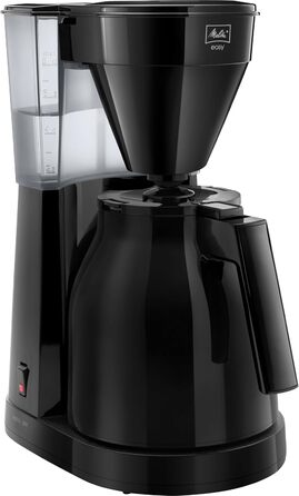 Кавоварка Melitta Easy Therm з термокувшином, фільтраційна, до 8 чашок, чорна, з функцією захисту від капання