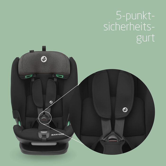 Дитяче автокрісло Maxi-Cosi Titan Plus i-Size, 76-150 см, з G-CELL захистом, 4 положення, чорне