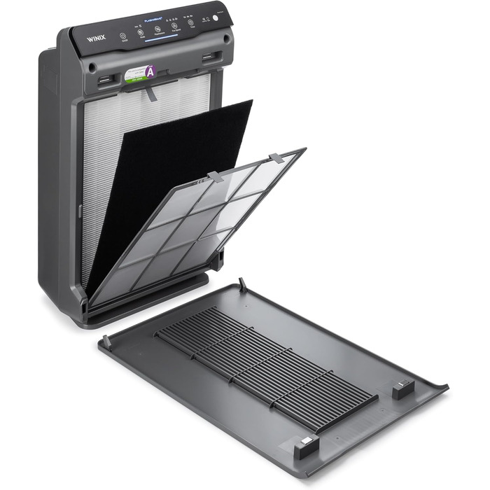 Очищувач повітря Winix 5300-2 з технологією PlasmaWave для алергіків та курців, CADR 390м³/год, до 99м², датчик якості повітря, нічний режим, чорний