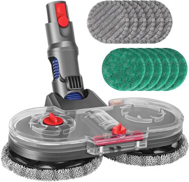 Електрична насадка для вологого прибирання Jajadeal для пилососа Dyson V12 Detect Slim, комплект з 12 мопами та знімним резервуаром для води
