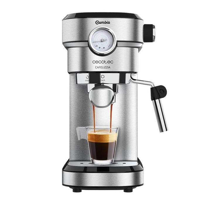 Кавомашина Cecotec Cafelizzia 790 Steel Pro: Еспресо та Капучино, 1350W, 20 Бар, Нержавіюча сталь