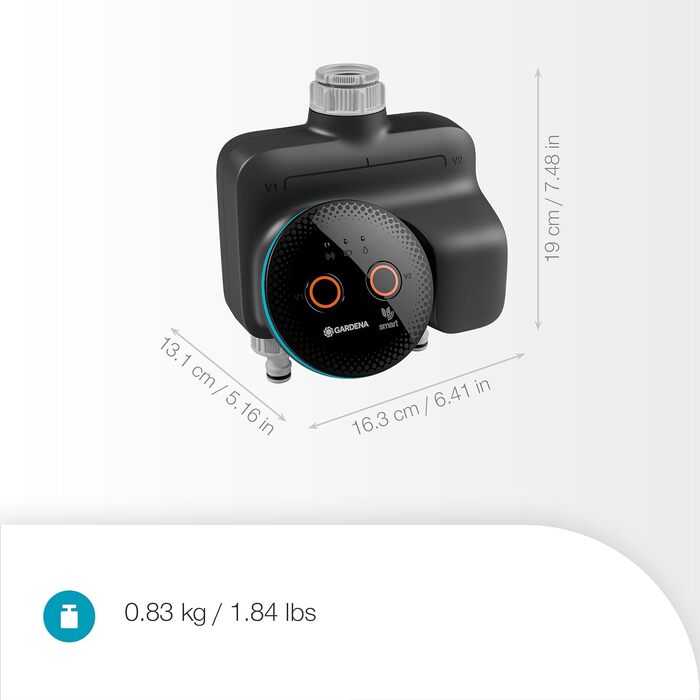 Gardena smart Water Control 19033-20: Автоматичний полив для саду, інтеграція з розумним домом, захист від заморозків