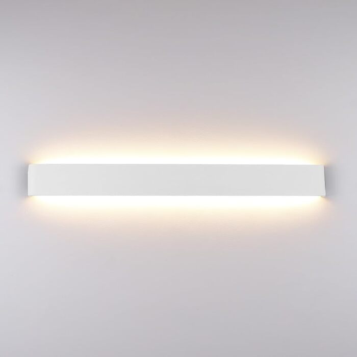 Світлодіодний настінний світильник Klighten 30Вт, 91 см, сучасний алюмінієвий бра для спальні, вітальні, сходів, коридору, тепле біле світло 3000K, білий колір