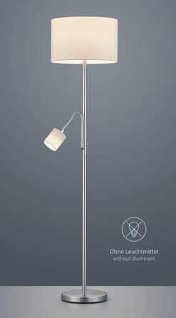 Сучасна стельова люстра Lightling, матовий нікель, тканинний плафон антрацит, 3 x E27, 60 Вт, діаметр 50 см, висота 20.5 см