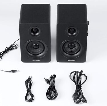 Sanyun SW208: Акустична система 3.0 Bluetooth 5.0, 60W, 2.0, для ПК, чорний