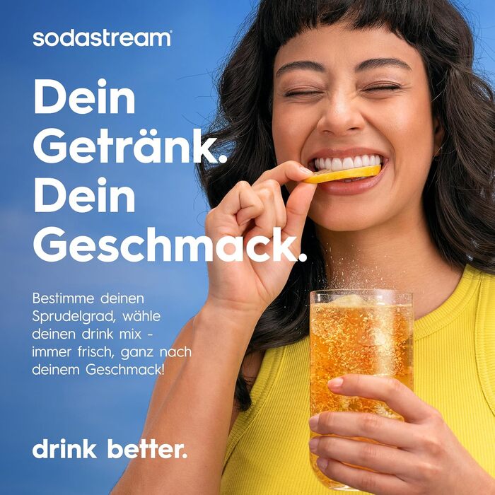 Сифон для газування води SodaStream TERRA Family Pack: 3 пляшки по 1л та циліндр CO2, чорний
