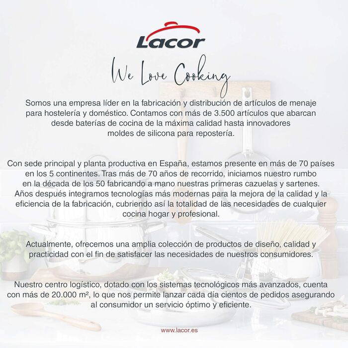 Сковорода Lacor Foodie 28 см, нержавіюча сталь 18/10, для всіх плит та духовки, без антипригарного покриття
