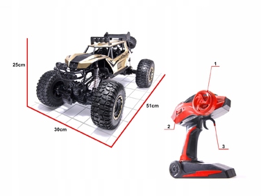 Радіокерована машина 4x4 Metal Gigant, 51 см