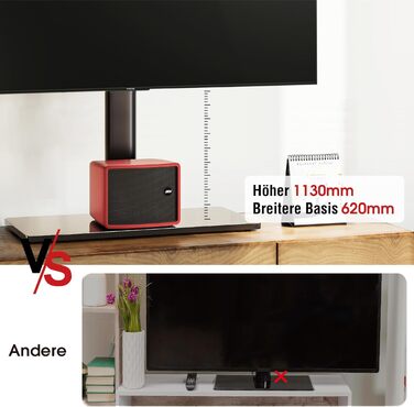 Підставка для телевізора AOKCOS настінна похила 43-85 дюймів VESA 600x400, чорна