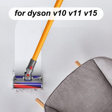 Електрична м'яка насадка-щітка DrRobor для пилососа Dyson V10/V11/V15, аксесуар для жорстких підлог
