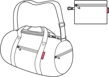 Сумка дорожня Reisenthel Mini Maxi Dufflebag 20 л, індиго, 50x28x28 см