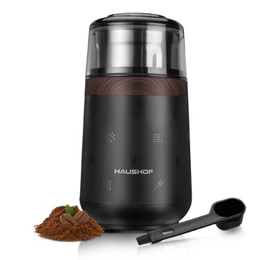 Електрична кавомолка HAUSHOF 75г для кави, спецій та горіхів 150W