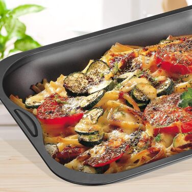 Прямокутна форма для запікання Zenker Special Cooking 40×30×5 см з антипригарним покриттям, чорна, для м'яса та запіканок